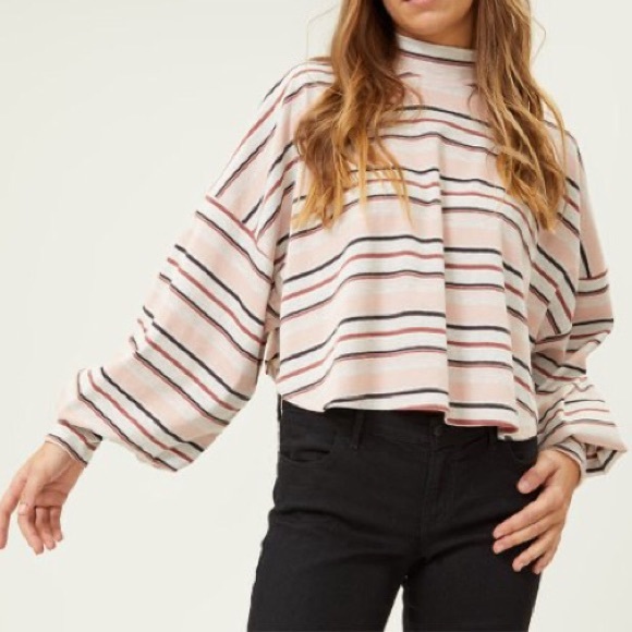 NWT Free People Balloon Sleeve Top - Picture 6 of 7